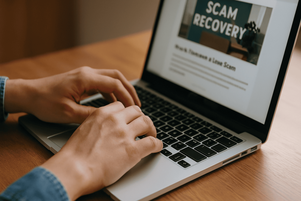 Someone participating in a support or recovery group online from home.