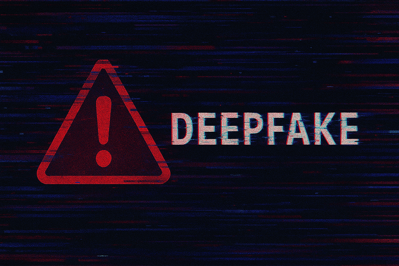deepfake video warning concept