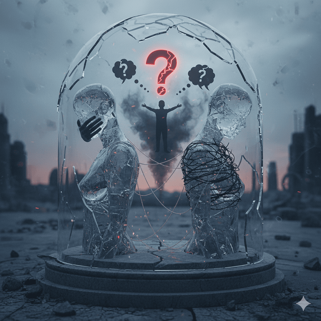 woman opening a surprise gift from partner