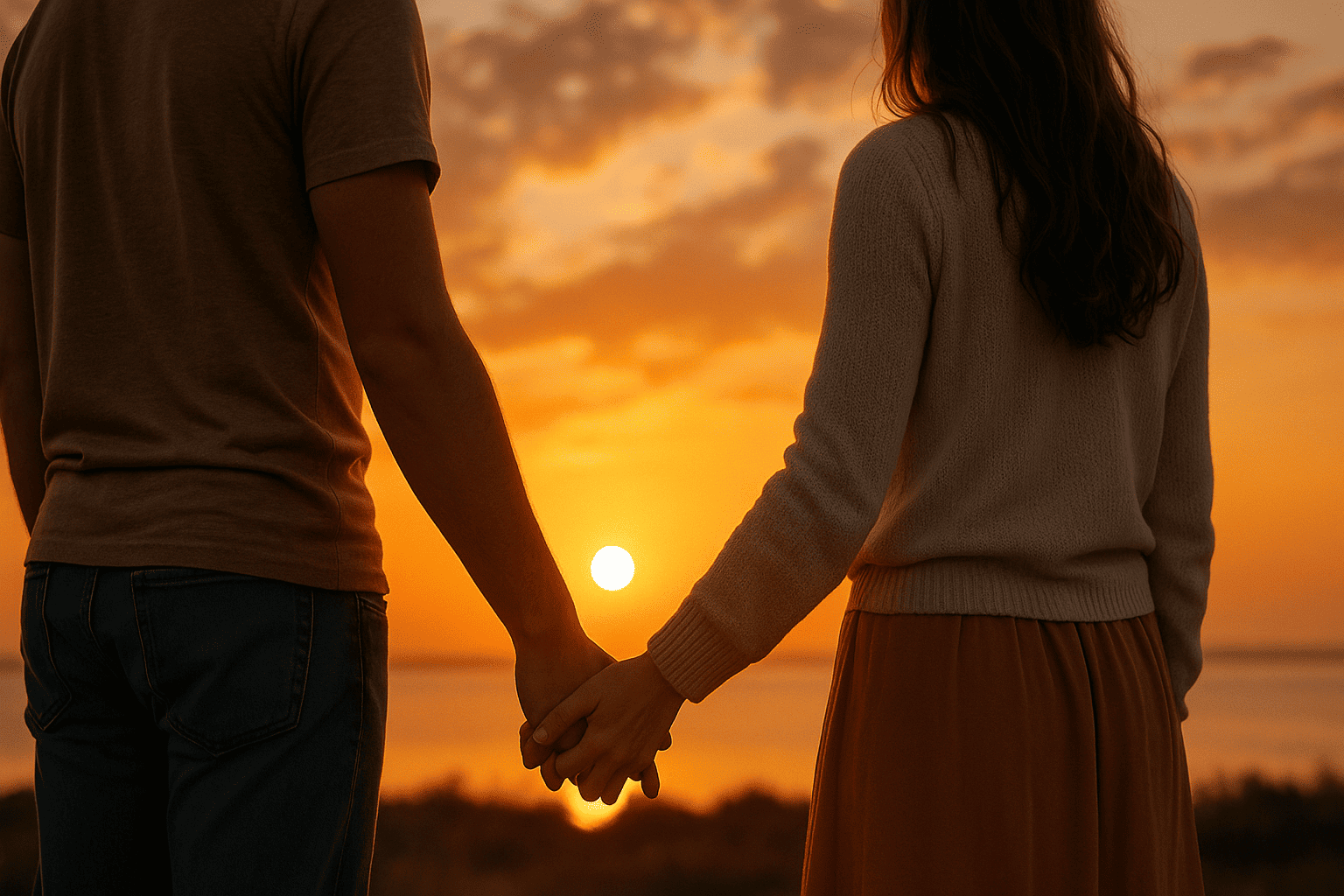 Couple holding hands, symbolizing trust rebuilding