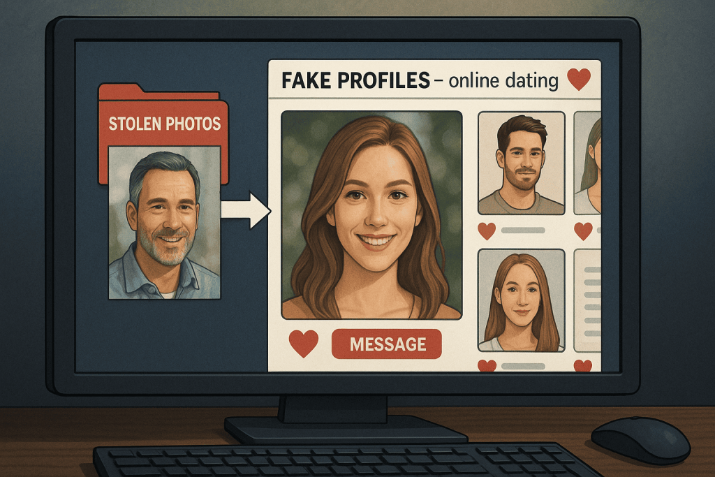 Scammer stealing photos from social media